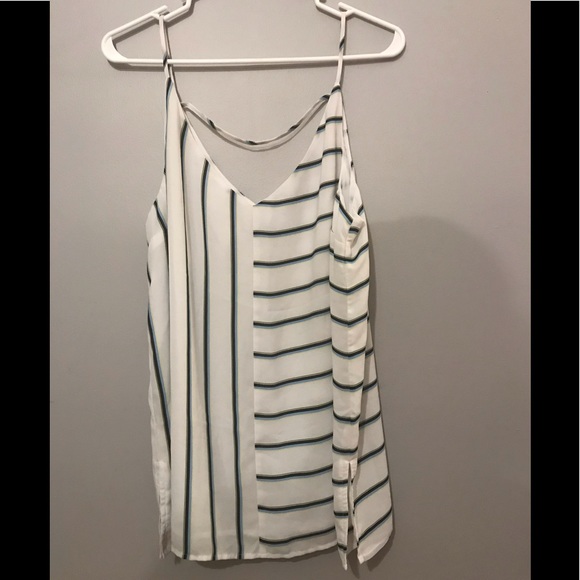 1. State Tops - 1. STATE White accented blouse